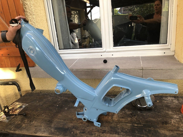Powder-coated paint
