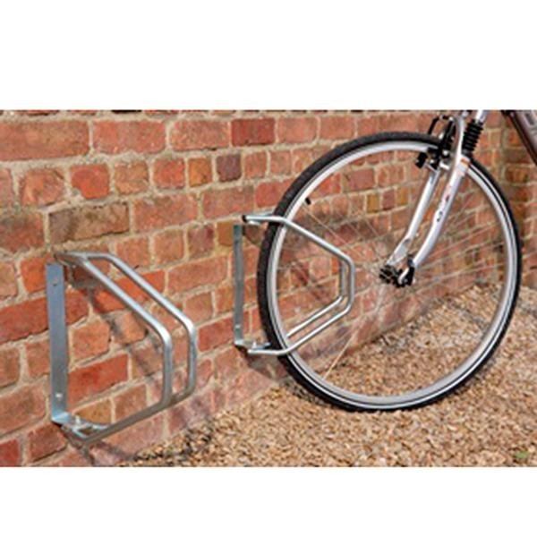 Simple wall-mounted bike rack