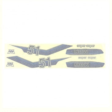 Autocollants MBK 51 super bleu
