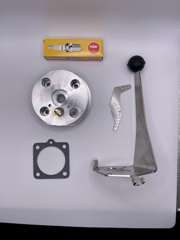 Cylinder head ATV RACE 3800 engine with stainless steel lever