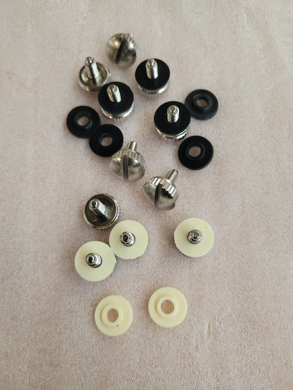 MBK crankcase screw with black or ivory plastic washer