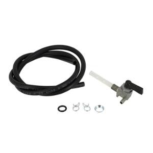 Fuel tap 51 in aluminum with hose and clamps
