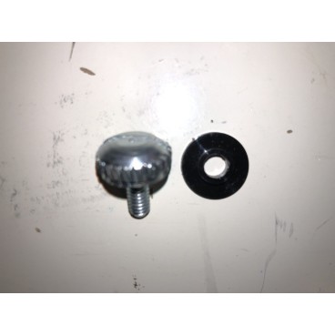 Vis de carter MBK avec rondelle plastique noire ou ivoire