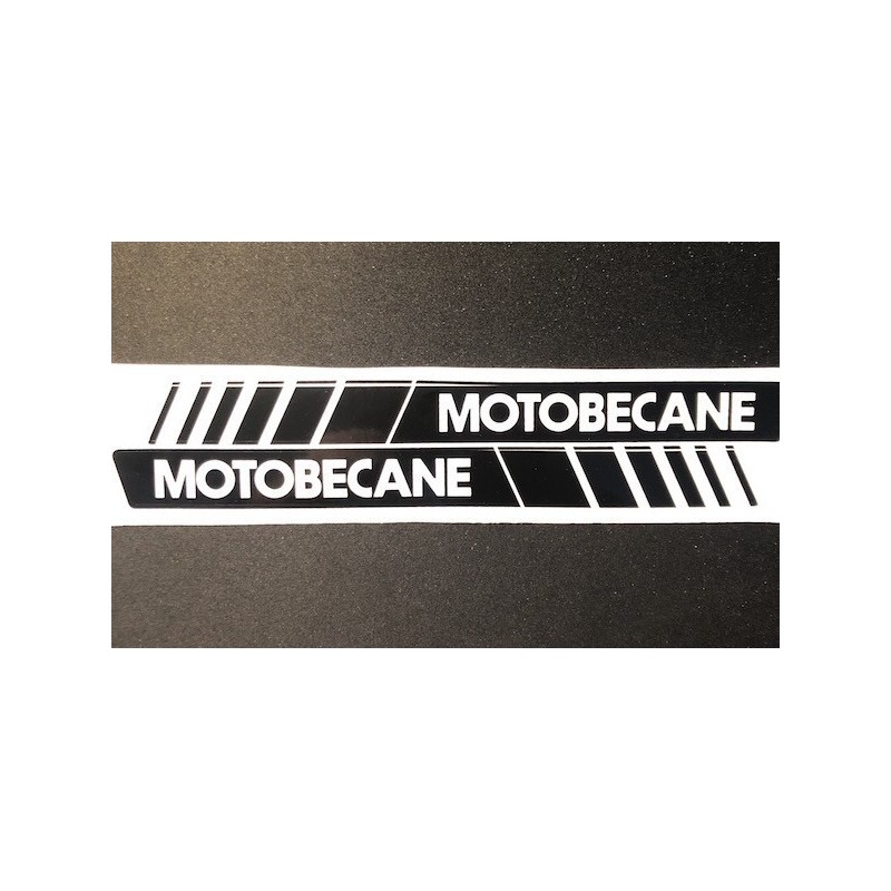 Autocollant de poutre pour Motobécane (noir et blanc)