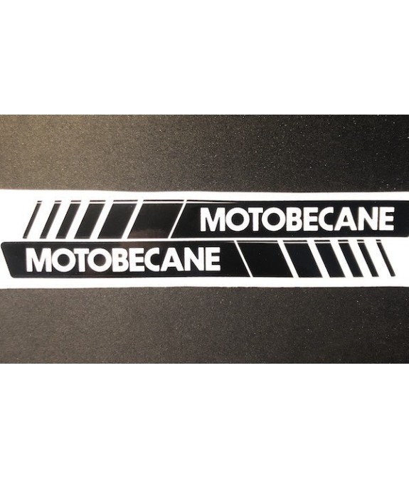 Autocollant de poutre Motobécane (noir et blanc)