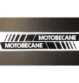 Autocollant de poutre pour Motobécane (noir et blanc)
