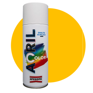 Bombe de peinture jaune Solex