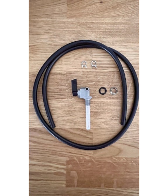 Robinet essence 51 en alu avec durite et colliers