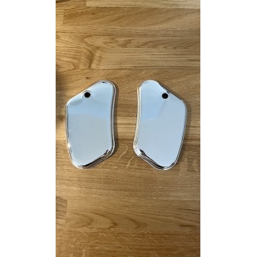 Paire de couvercle de boite à outils Motobécane en haricot couleur aluminium