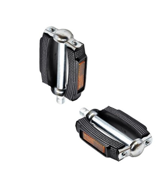 Pédale pour cyclo noir avec catadioptre pas BSC