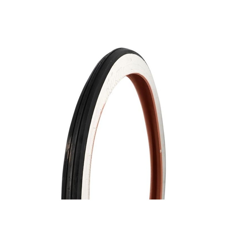 Pneu  noir nervuré 19 pouces blancs blancs TEKNIX