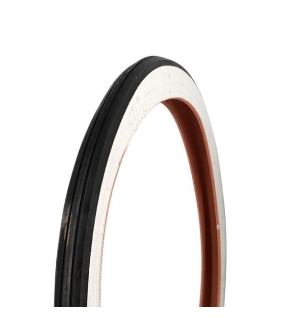 Pneu  noir nervuré 19 pouces blancs blancs TEKNIX