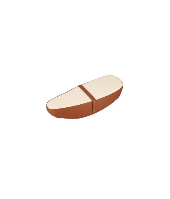 Selle biplace marron et beige