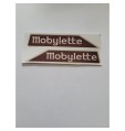 Autocollants chromés Mobylette de carter