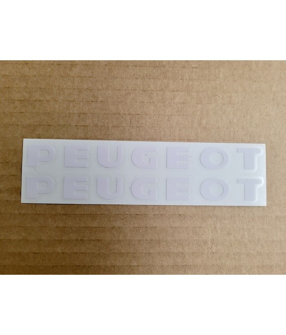 Autocollants horizontaux Peugeot blancs