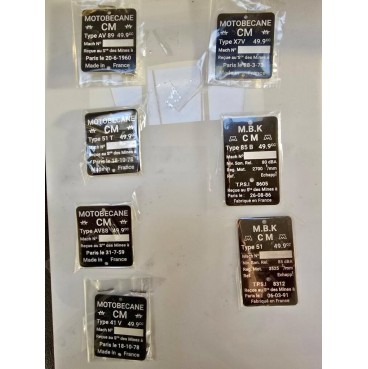 copy of Plaque immatriculation alu et noir