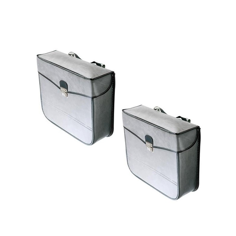 Sacoches type S17 grises fixation par crochet