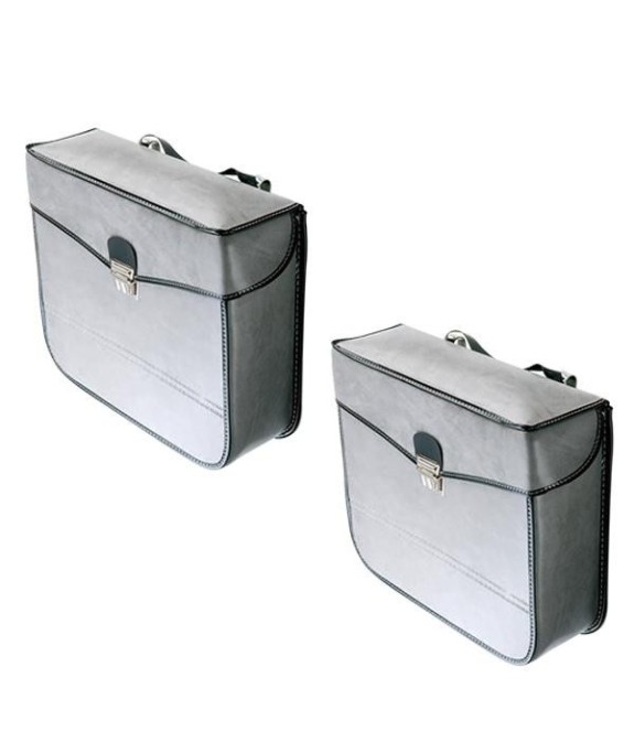 Sacoches type S17 grises fixation par crochet