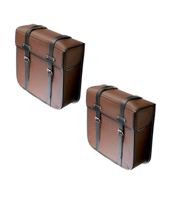 Sacoches type S15 marron  fixation par lanières