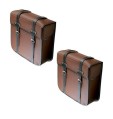 Sacoches type S15 marron  fixation par lanières