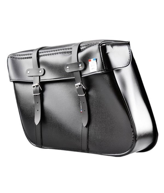 Sacoches type S202 noires  fixation par lanières