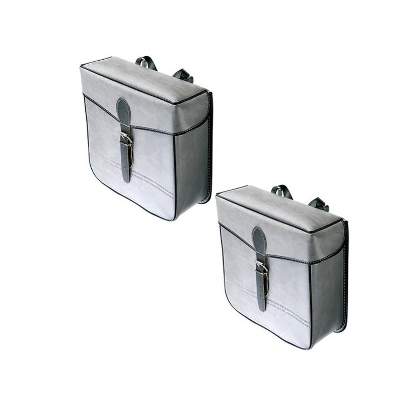 Sacoches type S14 grises  fixation par lanières