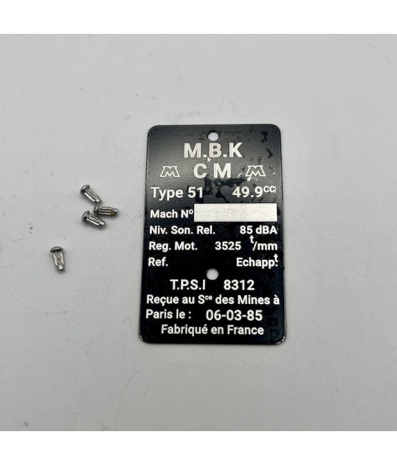 copy of Plaque immatriculation alu et noir