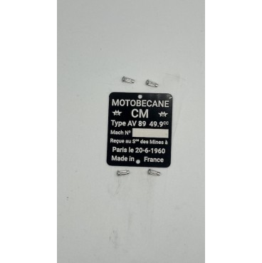 copy of Plaque immatriculation alu et noir