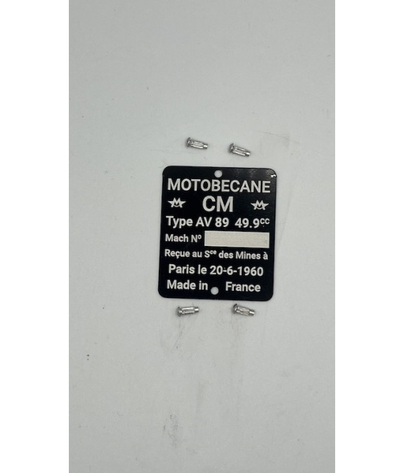 copy of Plaque immatriculation alu et noir