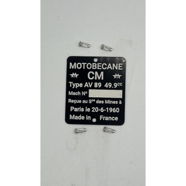 copy of Plaque immatriculation alu et noir