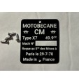 Plaque de cadre X7 à personnaliser