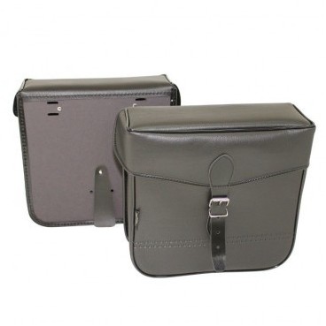 Sacoches type S14 noires  fixation par lanières