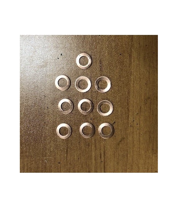 Rondelles de cuivre  Solex (vendu par lot de 10)