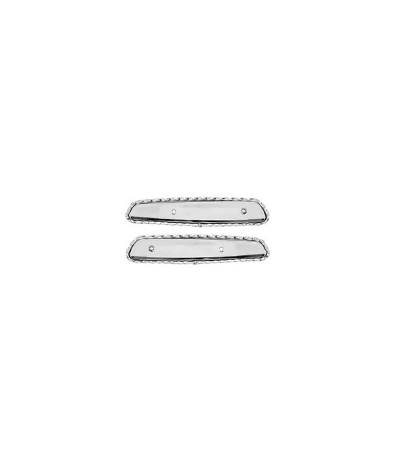 Elytres torsadées de réservoir 103 chrome