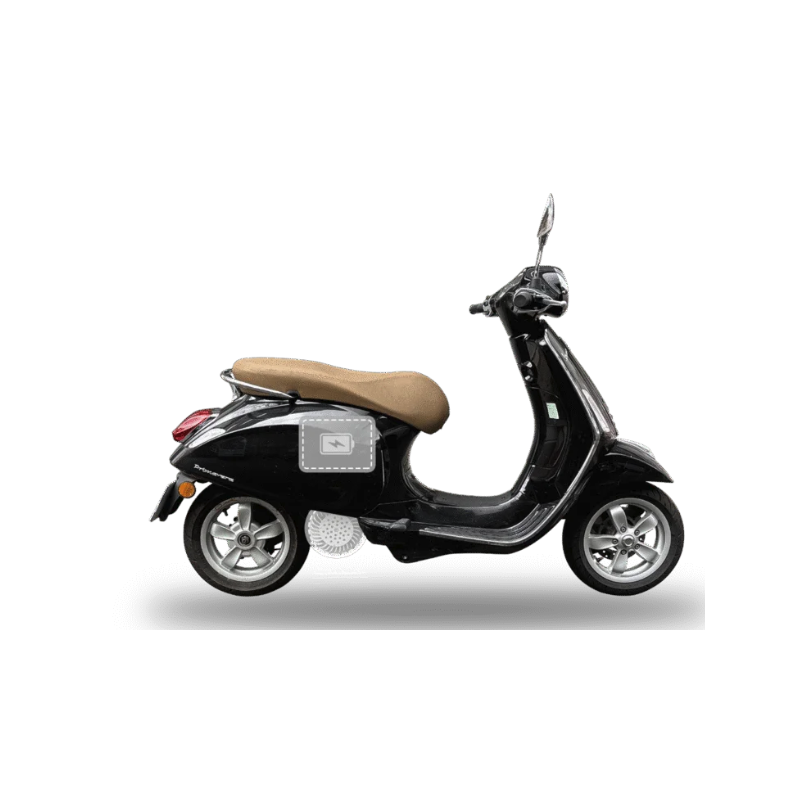 Retrofit sur scooter 50 cm3 de type Piaggio, Vespa, Gilera, Aprilia