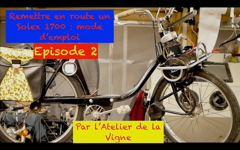 Mettre en route d'un cyclomoteur solex – Episode 2