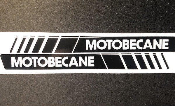 Motobécane frame decal (black and white)