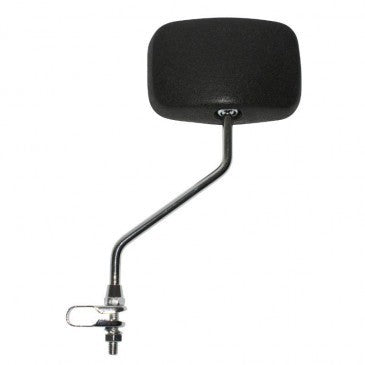 Black rectangular rear-view mirror