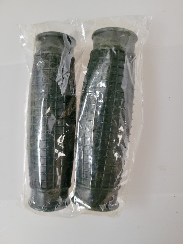 Black embossed handlebar grips to fit vintage Solex models