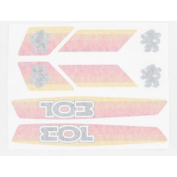 Orange Peugeot 103 Stickers