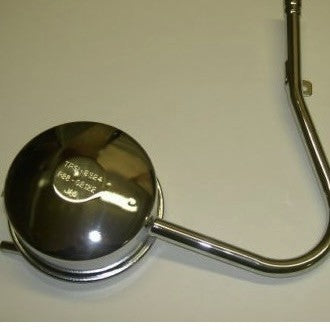 Exhaust pipe, chrome, adaptable for all Solex models from 1400