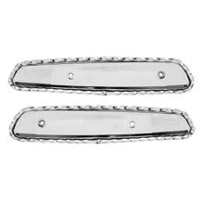 Elytres torsadées de réservoir 103 chrome