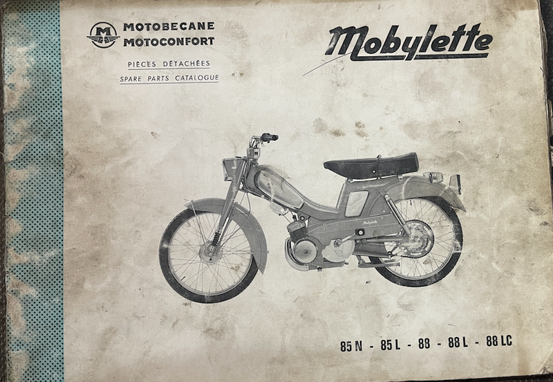Catalogue pièces détachées Motobécane 85N 85L 88 88L 88LC 
