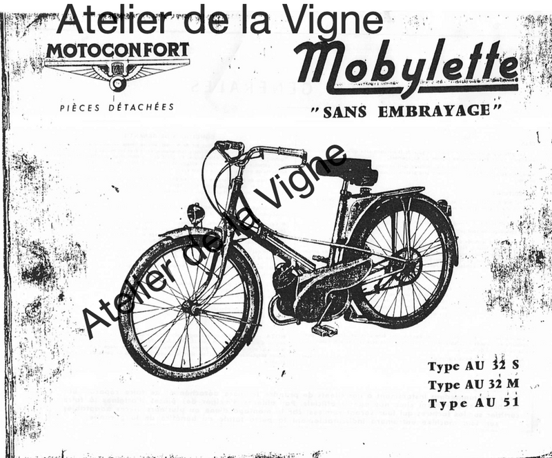 Catalogue pièces détachées Motobécane AV325 AV32M AV51 - Moteur AV255 AV75