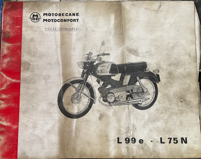 Catalogue Pièces Détachées Motobécane L99 e - L 75 N