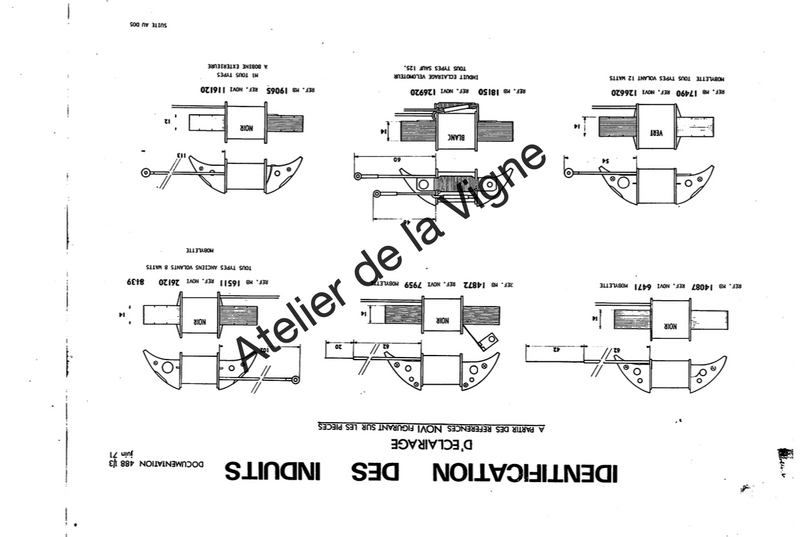 Motobécane - Identification des induits d'éclairage