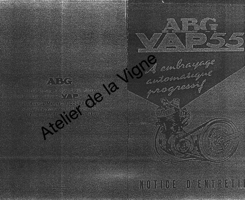 Notice d'entretien Moteur ABG VAP55