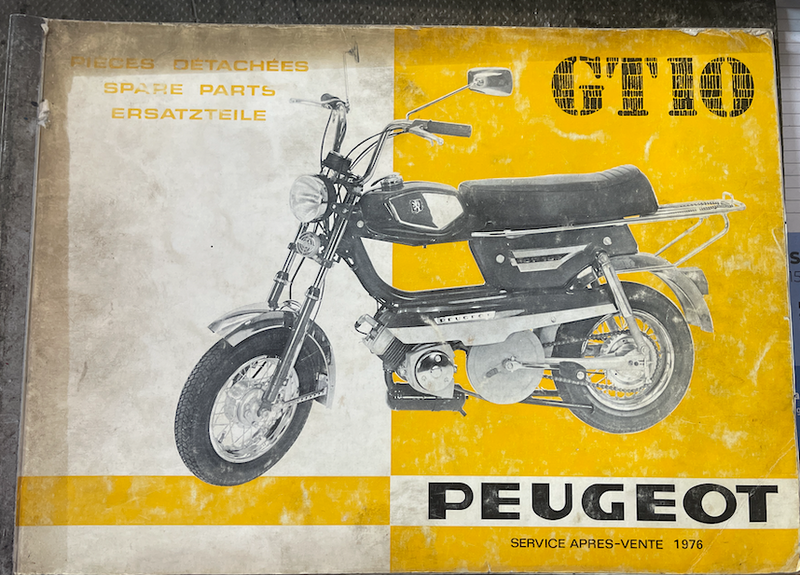 Catalogue pièces détachées GT 10 Peugeot 1976